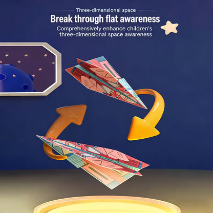 36-Piece Handcrafted Creative Paper Airplane Origami Kit – 3D Educational DIY Folding Set for Kids